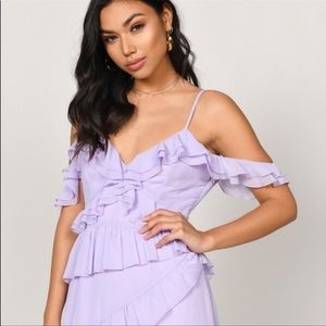 🚨LAST CHANCE: Tobi High Lavender Ruffle Dress XS